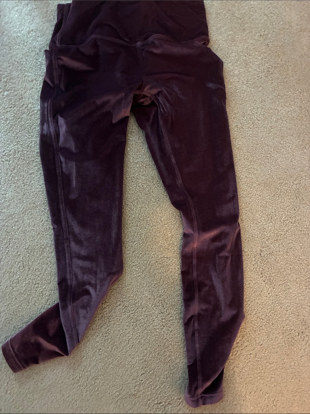 Lululemon Velvet Leggings - Plum